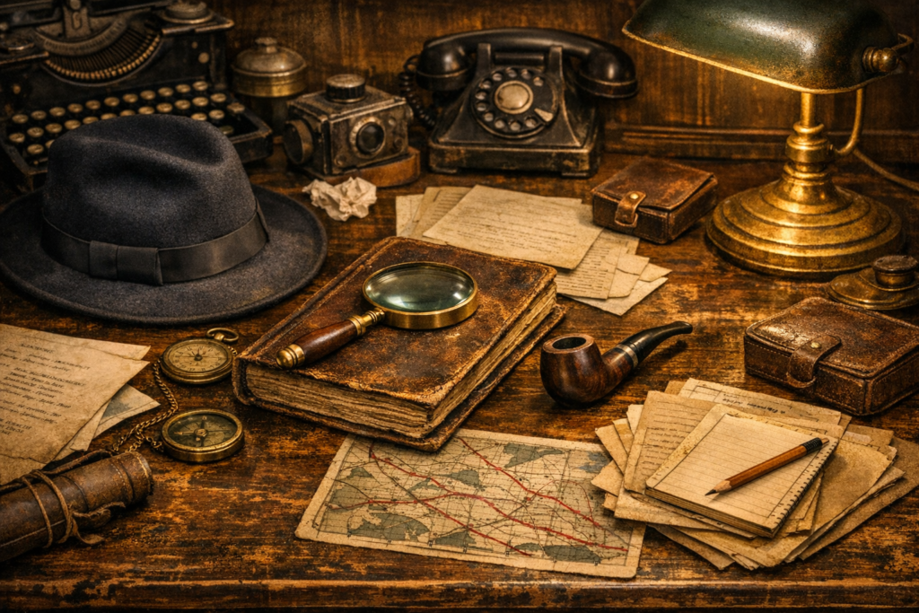 Vintage Detective Desk 